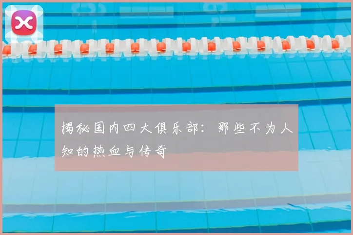 揭秘国内四大俱乐部：那些不为人知的热血与传奇